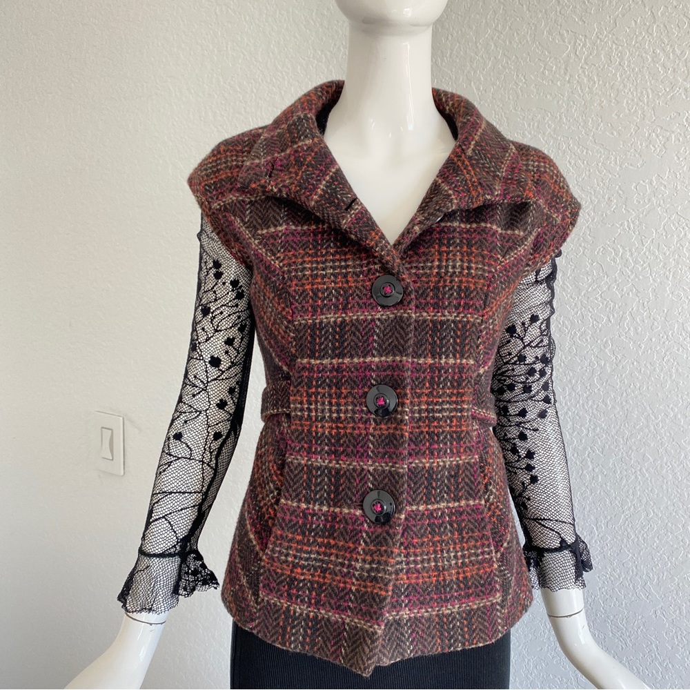 Cabi multicolor check vest